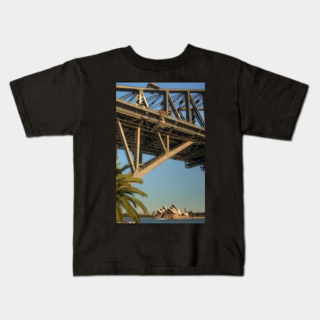 The Bridge & Opera House .. a different view Kids T-Shirt by Michaelm43